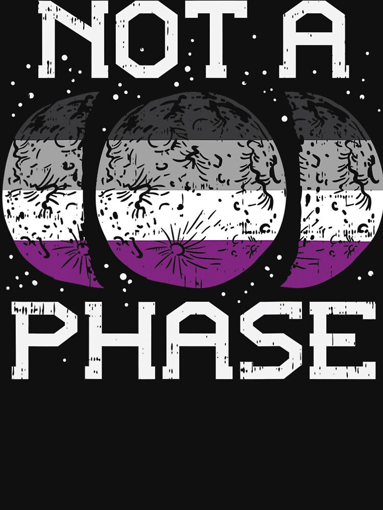 Asexual Pride Moon Not A Phase Funny Ace Flag Lgbtq by ConnorBentley T-Shirts, Hoodie, Sweatshirt | BlankRebels.com (Image 3)