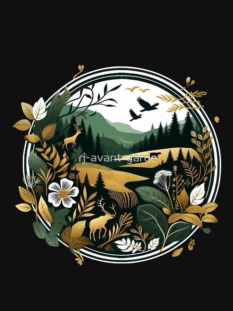 Verdant Whispers: Nature Art by rj-avant-garde T-Shirts, Hoodie, Sweatshirt | BlankRebels.com (Image 3)