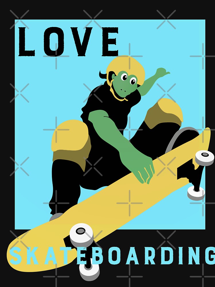 Frog on skateboard by dreamofdenim T-Shirts, Hoodie, Sweatshirt | BlankRebels.com (Image 3)