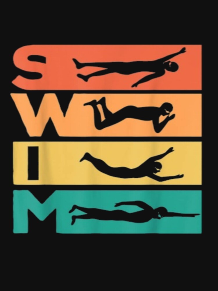 Retro Swimming Evolution Gift For Swimmers T-Shirt by aramida Hoodie, Sweatshirt | BlankRebels.com (Image 3)