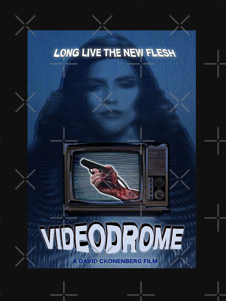 Videodrome Fan Art Scanners Halloween Horror movie scifi film by ScannersTuyenHo T-Shirts, Hoodie, Sweatshirt (Image 3)