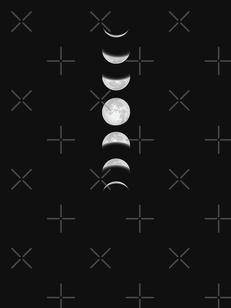 Moon, phases of the moon by DerSenat T-Shirts, Hoodie, Sweatshirt | BlankRebels.com (Image 3)