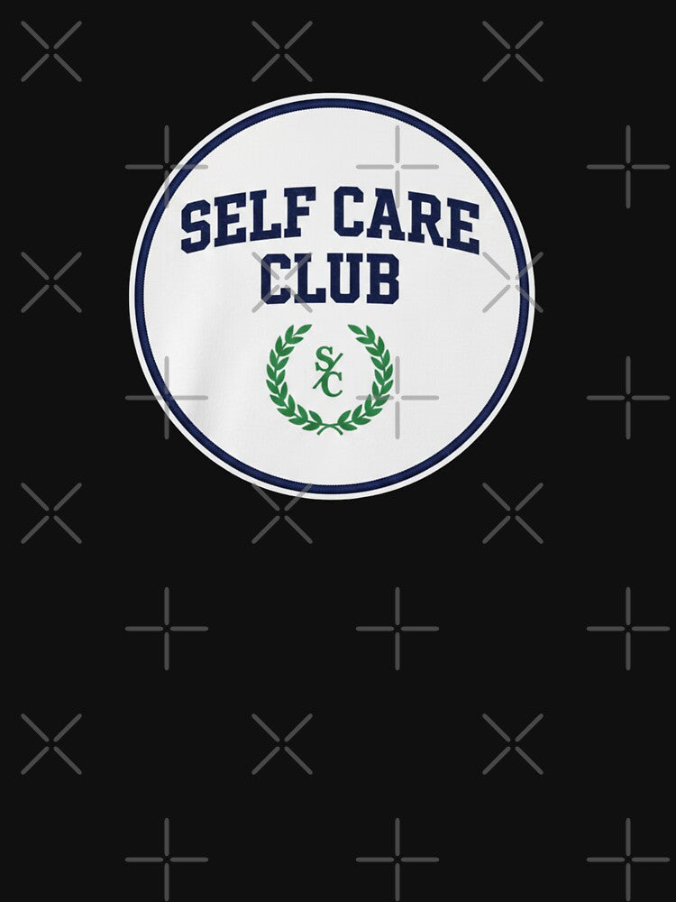 Self Care Club Funny Vintage Collegiate Varsity Navy Art by medoutfits T-Shirts, Hoodie, Sweatshirt (Image 3)