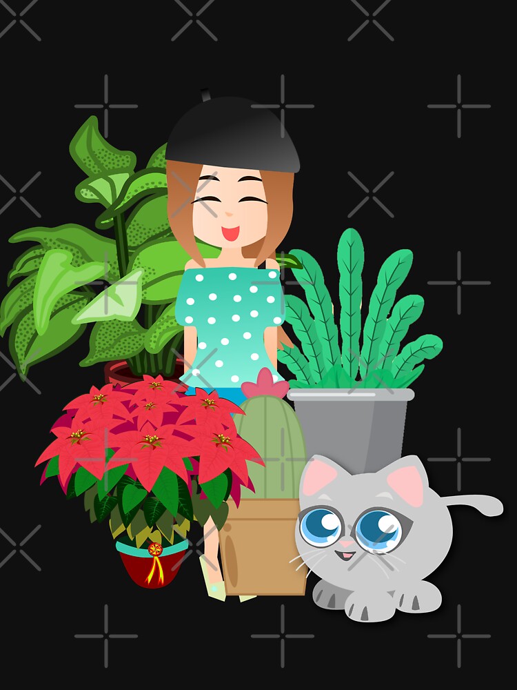 Cute Plant Cat Lady | Crazy Plant Mom by Yellow Coffee T-Shirts, Hoodie, Sweatshirt | BlankRebels.com (Image 3)