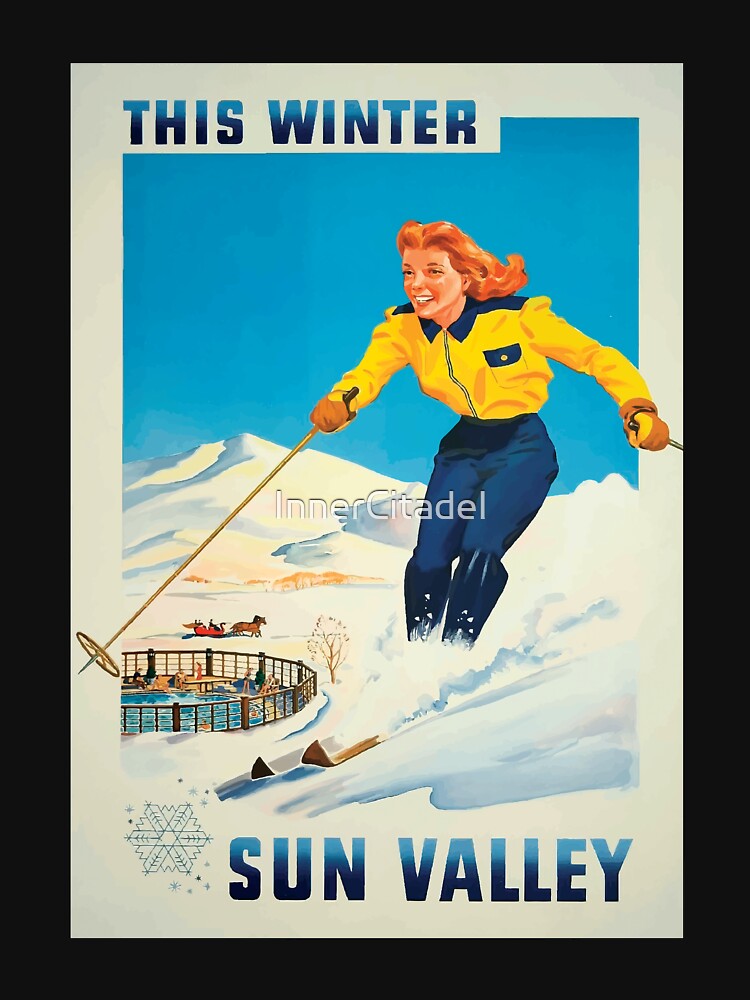 Ski Sun Valley Vintage Winter by InnerCitadel T-Shirts, Hoodie, Sweatshirt | BlankRebels.com (Image 3)