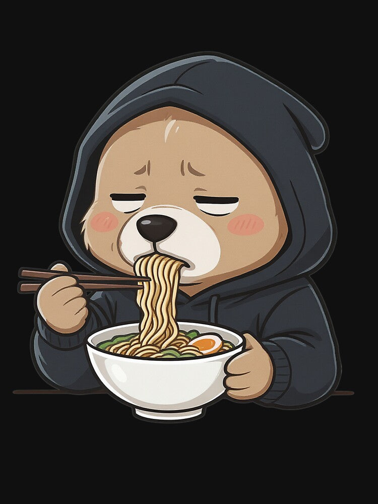 Serious Ramen Dog | Funny Chibi Dog Eating Noodles by ColorSplash123