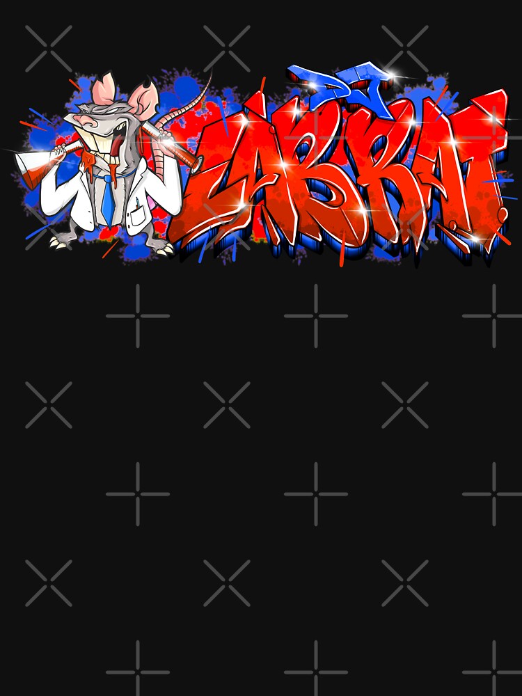 DJ Labrat (Graffiti Blue/Red) by DJLabRat T-Shirts, Hoodie, Sweatshirt | BlankRebels.com (Image 3)