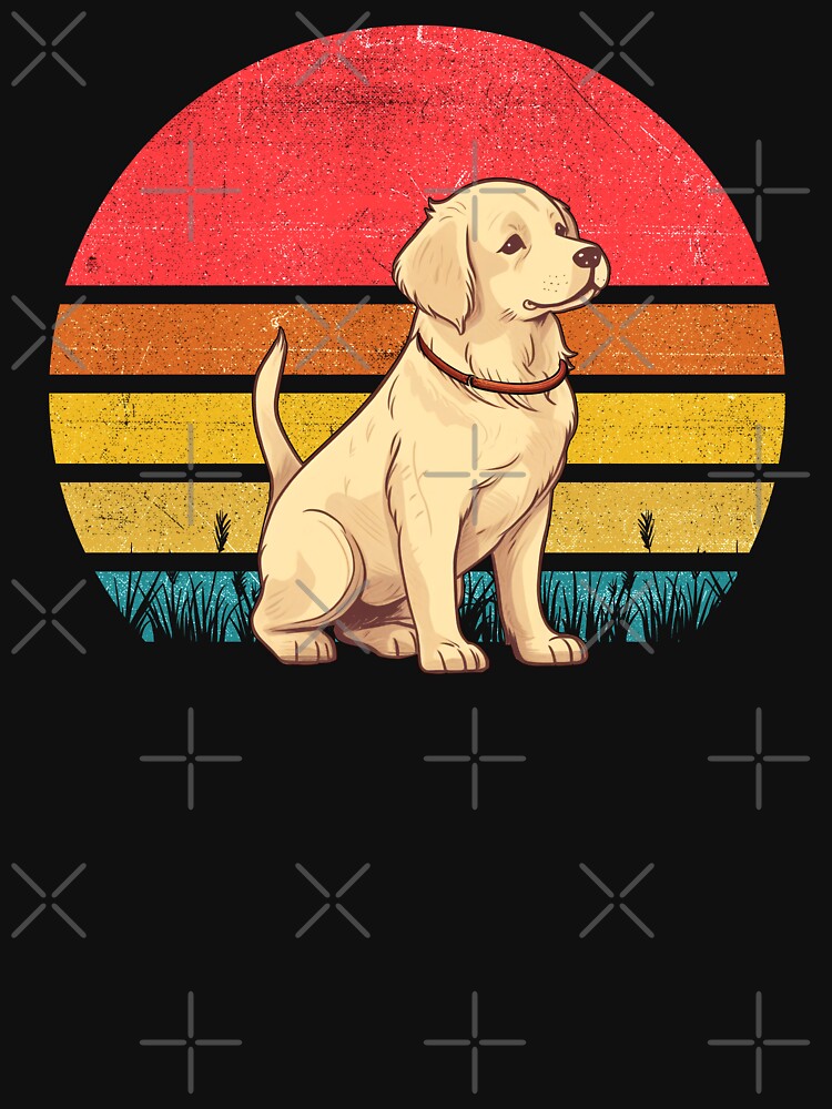 Golden Retriever Vintage Retro Sunset by rafaeltto T-Shirts, Hoodie, Sweatshirt | BlankRebels.com (Image 3)