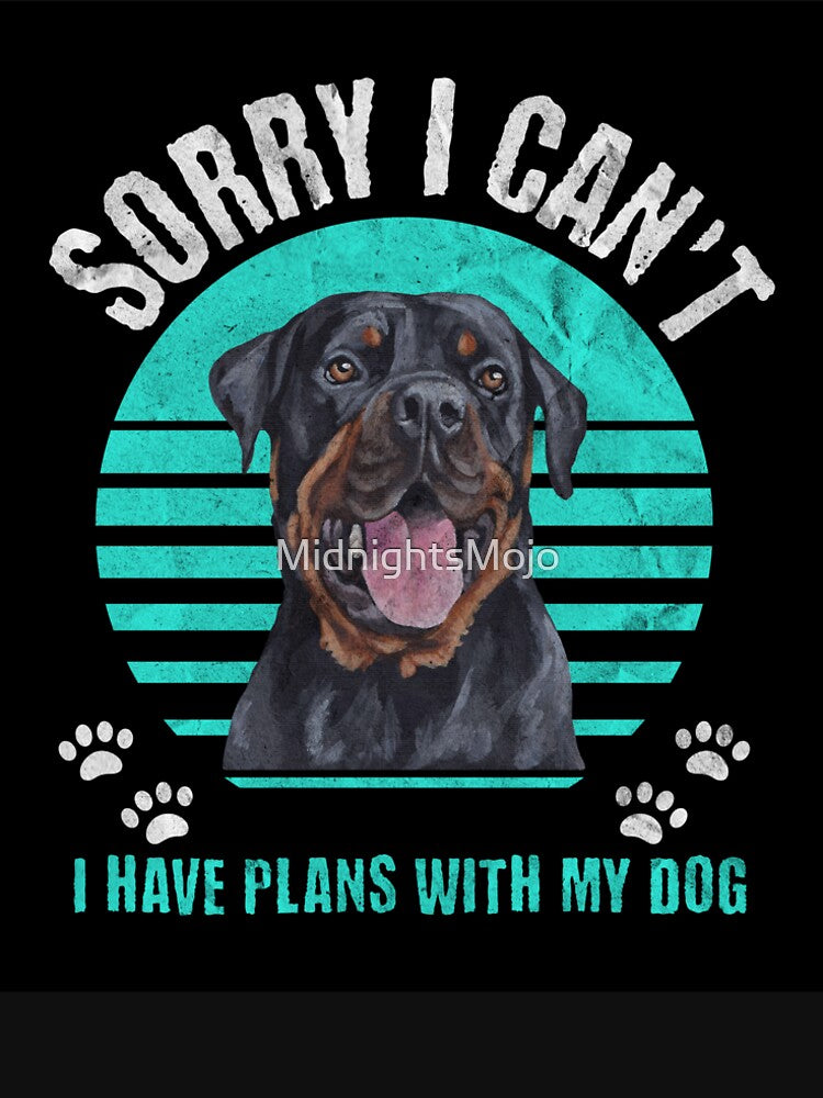 Turquoise Plans with my dog Rottweiler by MidnightsMojo T-Shirts, Hoodie, Sweatshirt | BlankRebels.com (Image 2)