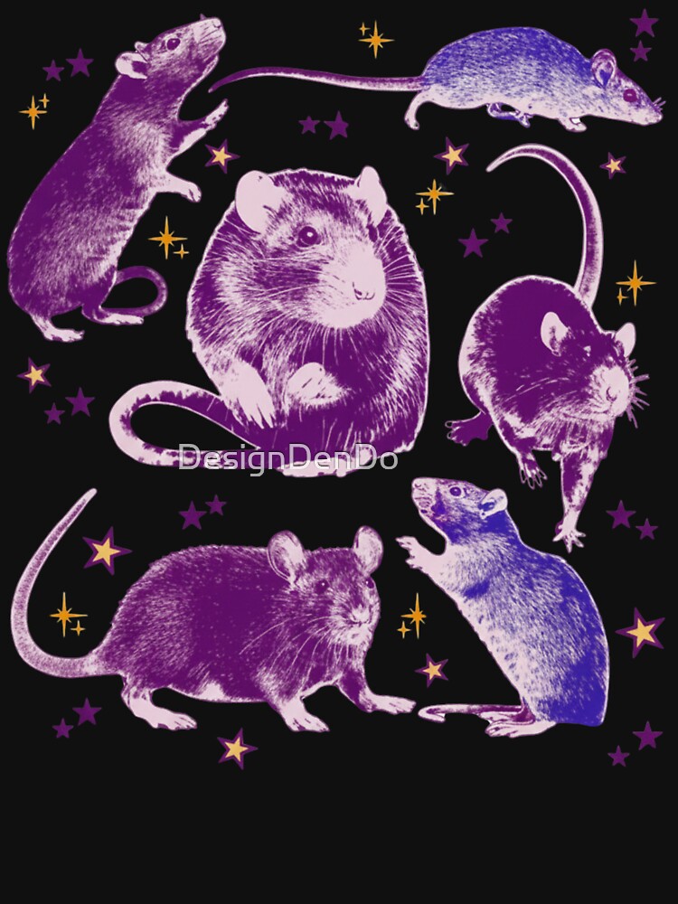 Vintage Rat Tattoo Style, Retro Animal Graphic, Nature Wildlife Lover, Pet Rat Top, Y2K Rodent 90s Gift by... (Image 3)