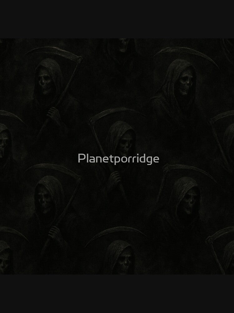Grim Reaper Pattern by Planetporridge T-Shirts, Hoodie, Sweatshirt | BlankRebels.com (Image 3)