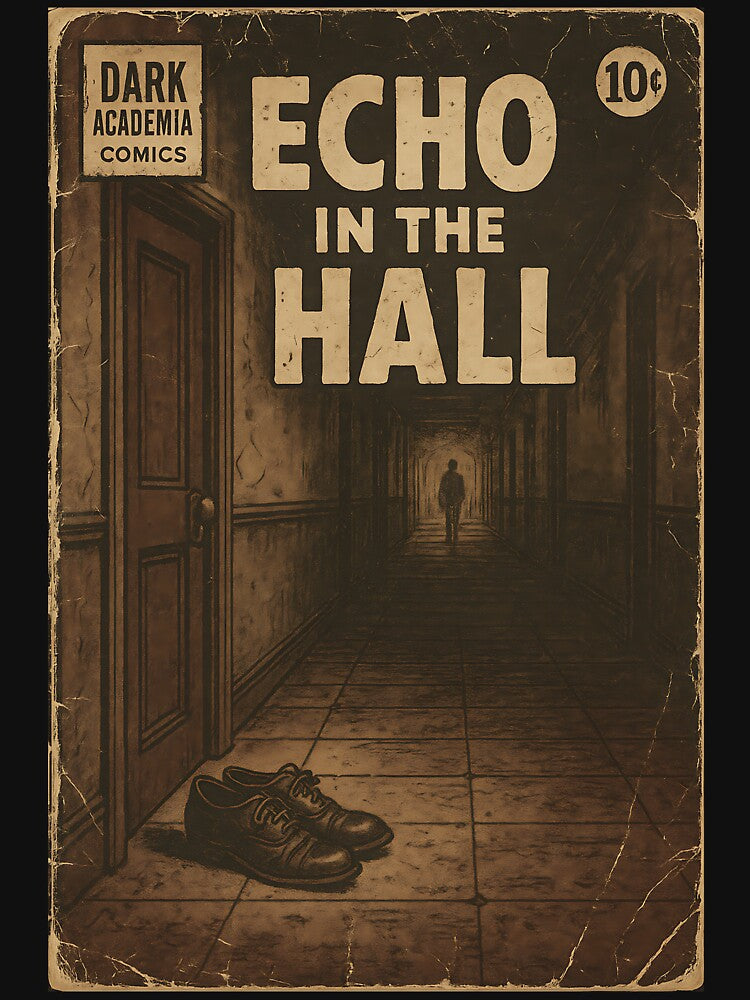 Vintage Dark Academia: Echo in the Hall by bapupa T-Shirts, Hoodie, Sweatshirt | BlankRebels.com (Image 3)