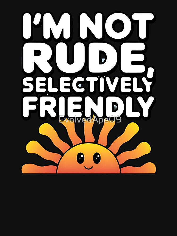 I Am Selectively Social – Introvert Humor Design by Evolved Ape T-Shirts, Hoodie, Sweatshirt | BlankRebels.com (Image 3)