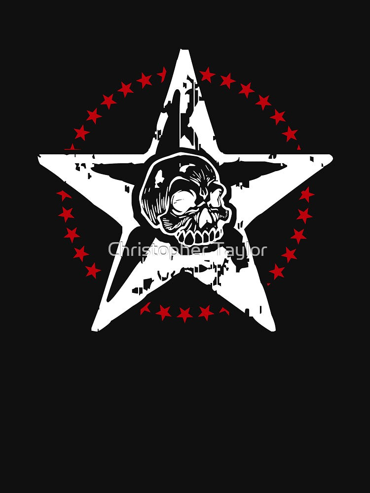 Abstract Modern Gothic Skull Star by Christopher Taylor T-Shirts, Hoodie, Sweatshirt | BlankRebels.com (Image 3)