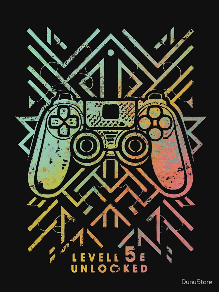 A Gaming controller with geometric shapes by DunuStore T-Shirts, Hoodie, Sweatshirt | BlankRebels.com (Image 3)