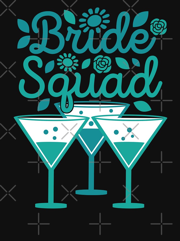 Bride Squad Cute Bachelorette Party Bridal Shower by GravitiTees T-Shirts, Hoodie, Sweatshirt | BlankRebels.com (Image 3)