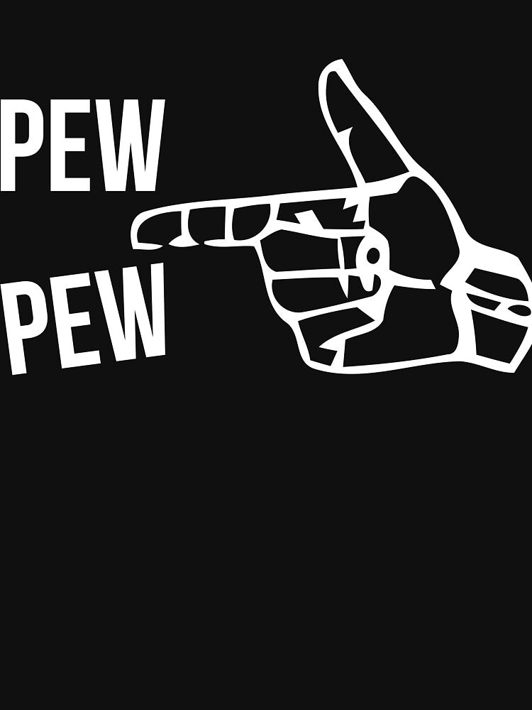 Pew Pew Sarcastic Finger Gun by RedYolk