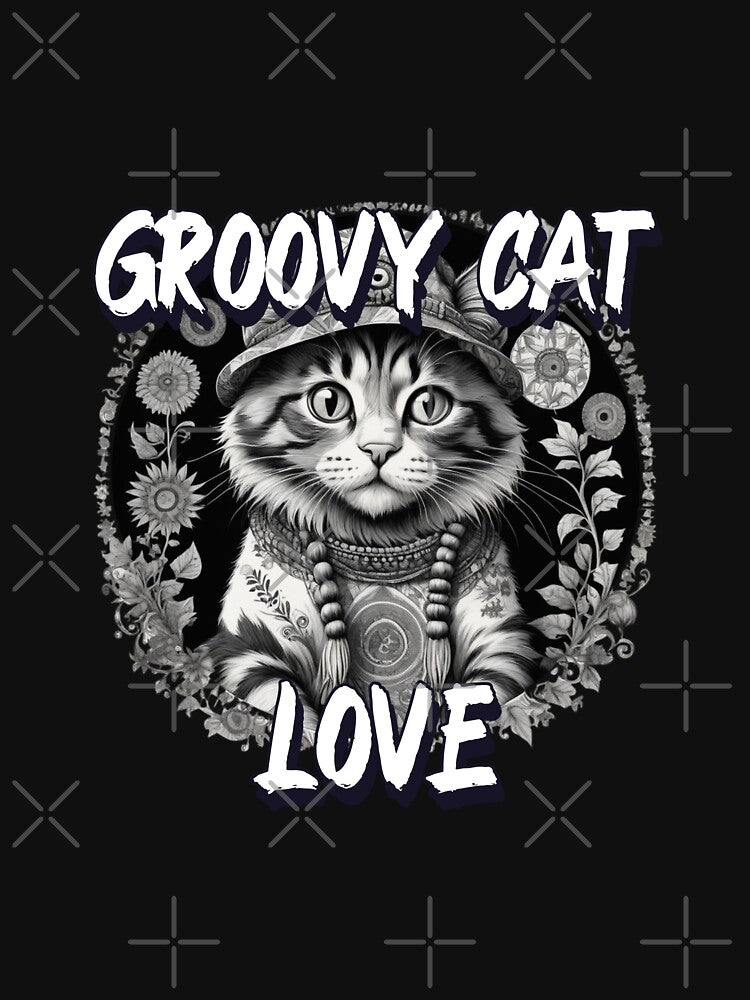Hippie Cat in pen and ink by EmeraldCauldren T-Shirts, Hoodie, Sweatshirt | BlankRebels.com (Image 3)
