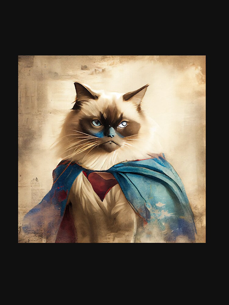 Birman Cat Superhero 2 by EmilyDayDreams