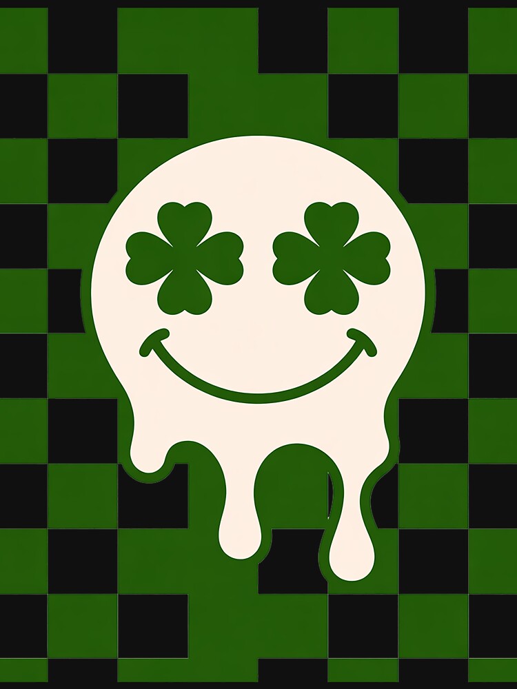 Groovy St Patrick Day Hippie Smile Shamrock by LindseyKris T-Shirts, Hoodie, Sweatshirt | BlankRebels.com (Image 3)