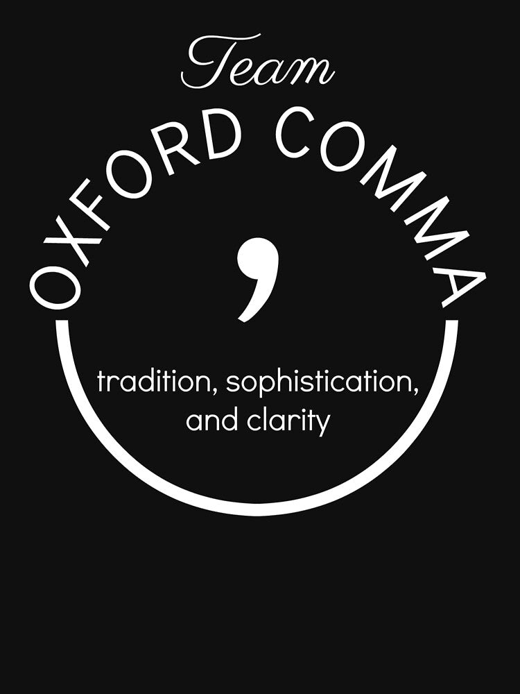 Grammar Gift Team Oxford Comma Grammar Police Writer Editor by The Junto Shop