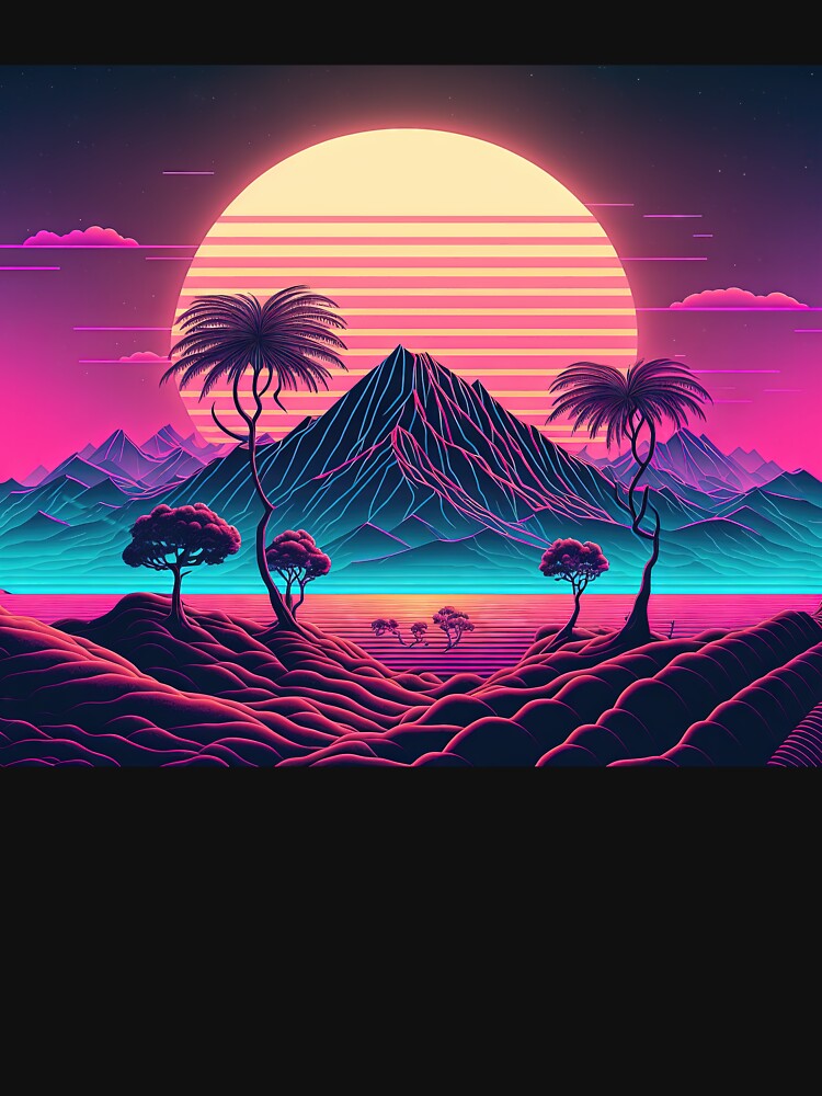 Outrunning the Future: A Synthwave Journey by Mullet Monkey T-Shirts, Hoodie, Sweatshirt | BlankRebels.com (Image 3)