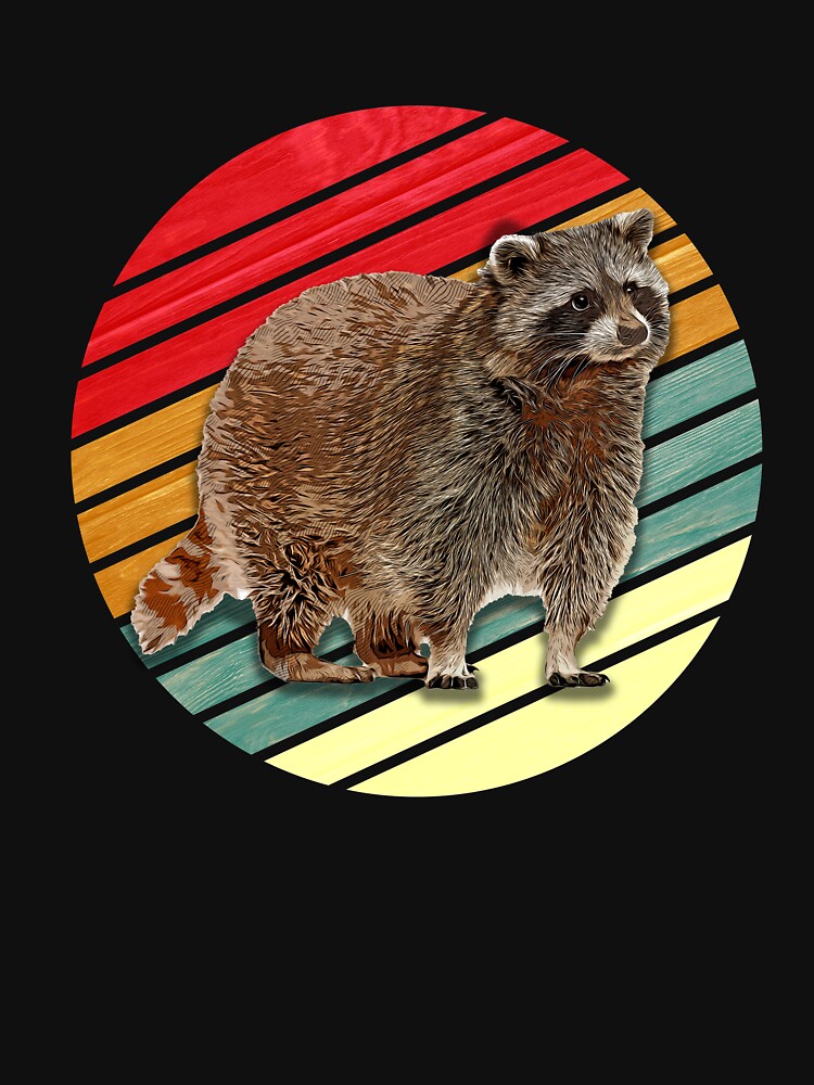 Vintage Retro Raccoon by BLake77777 T-Shirts, Hoodie, Sweatshirt | BlankRebels.com (Image 3)