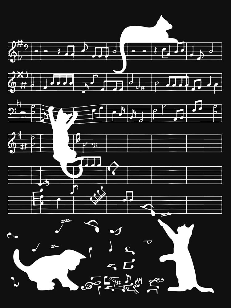 Cute Cat Kitty Playing Music T-shirt by Henderson8769 Hoodie, Sweatshirt | BlankRebels.com (Image 3)