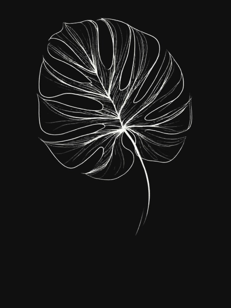 Minimal Monstera Leaf Art – Botanical T-Shirts, Hoodie, Sweatshirt