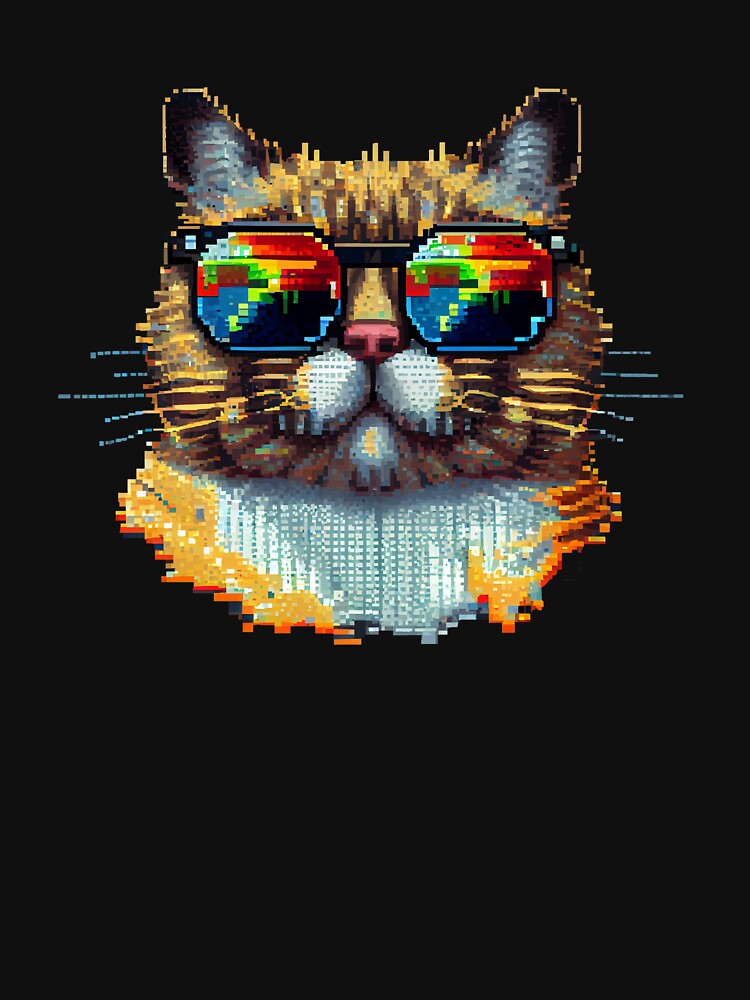 Cat with sunglasses. by Pixelarium