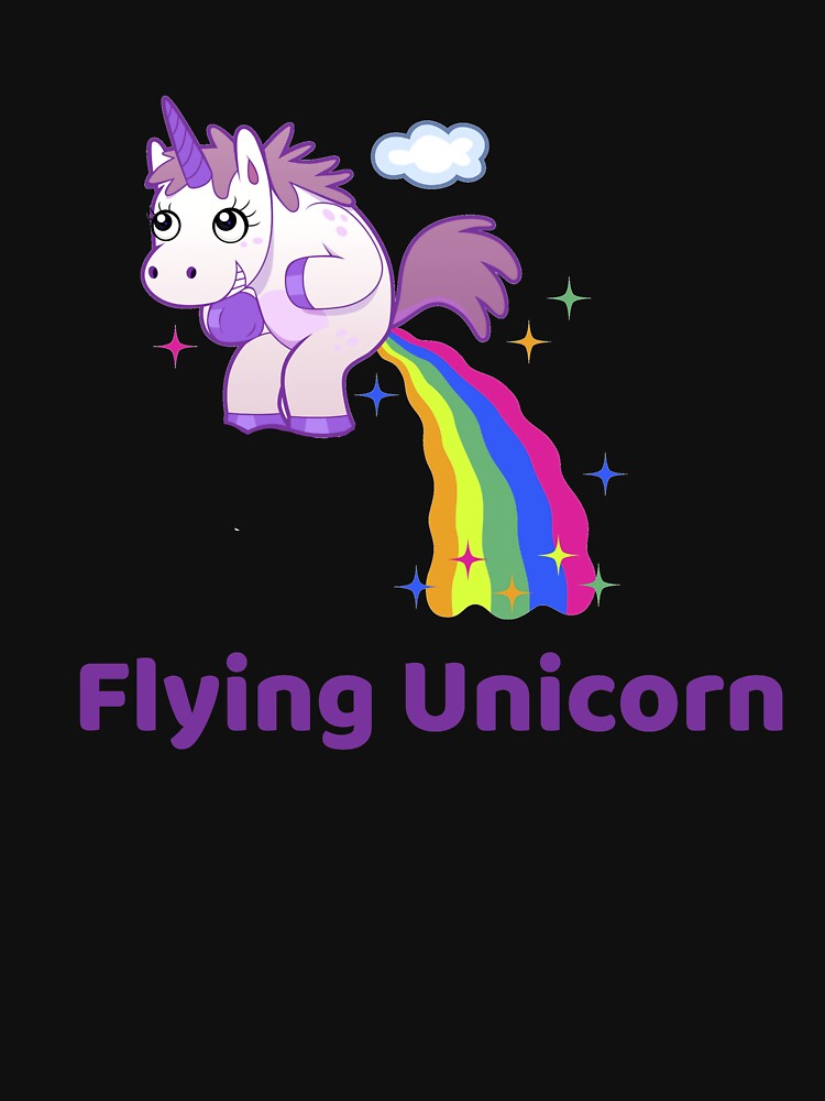 Funny Flying Unicorn Cute Unicorn Pooping Rainbow Unicorn Rainbow by enjoytheshirt T-Shirts, Hoodie, Sweatshirt (Image 3)