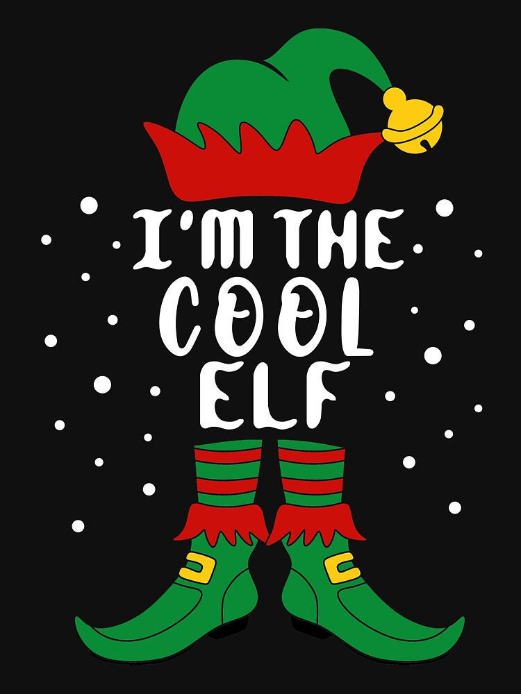 Matching Christmas I'm The Cool Elf by khaled11591 T-Shirts, Hoodie, Sweatshirt | BlankRebels.com (Image 3)