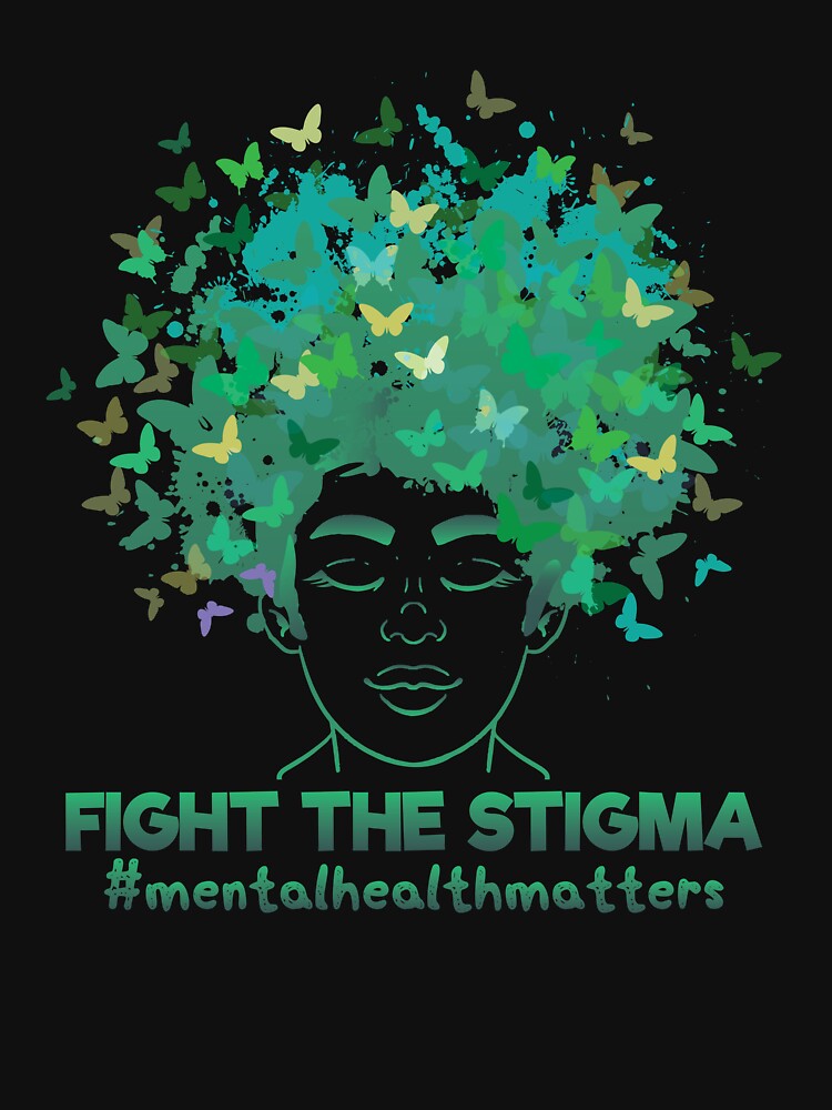 Fight The Stigma #MentalHealth Mental Health Awareness Gear by DynamicDesign T-Shirts, Hoodie, Sweatshirt (Image 3)