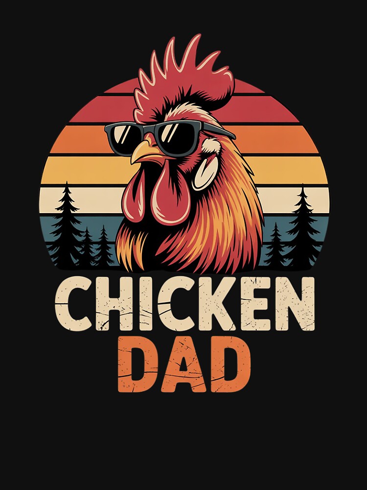 Men Chicken Dad Poultry Farmer Daddy Fathers Day by angolinnArt T-Shirts, Hoodie, Sweatshirt | BlankRebels.com (Image 3)