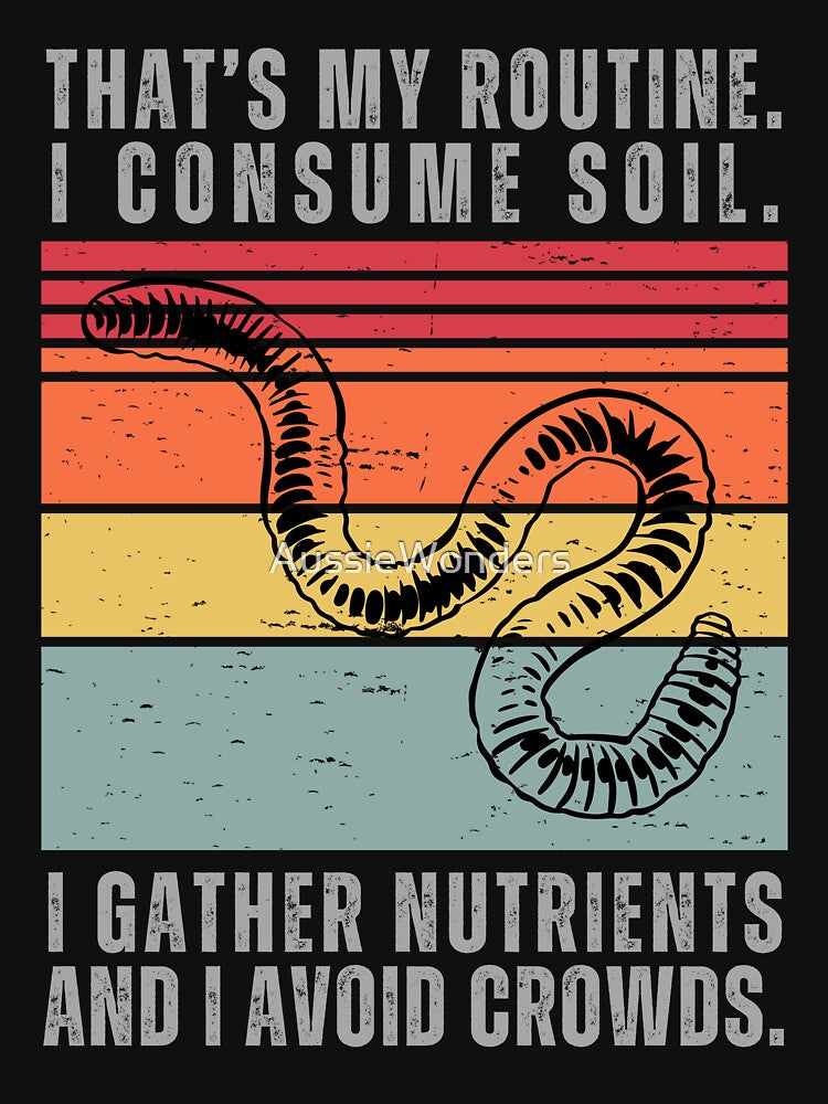 Earthworm Retro Sunset by AussieWonders T-Shirts, Hoodie, Sweatshirt | BlankRebels.com (Image 3)
