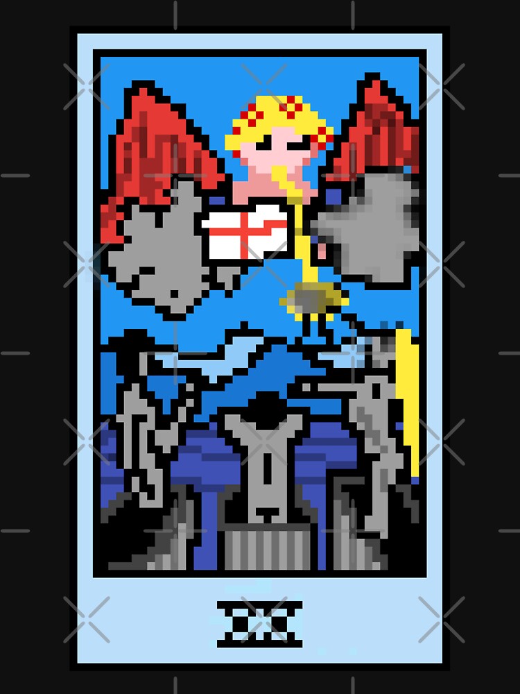 Wait, is this pixel art tarot? Black - Major Arcana 'Judgement' (Design for T-shirt, stickers and other... (Image 3)