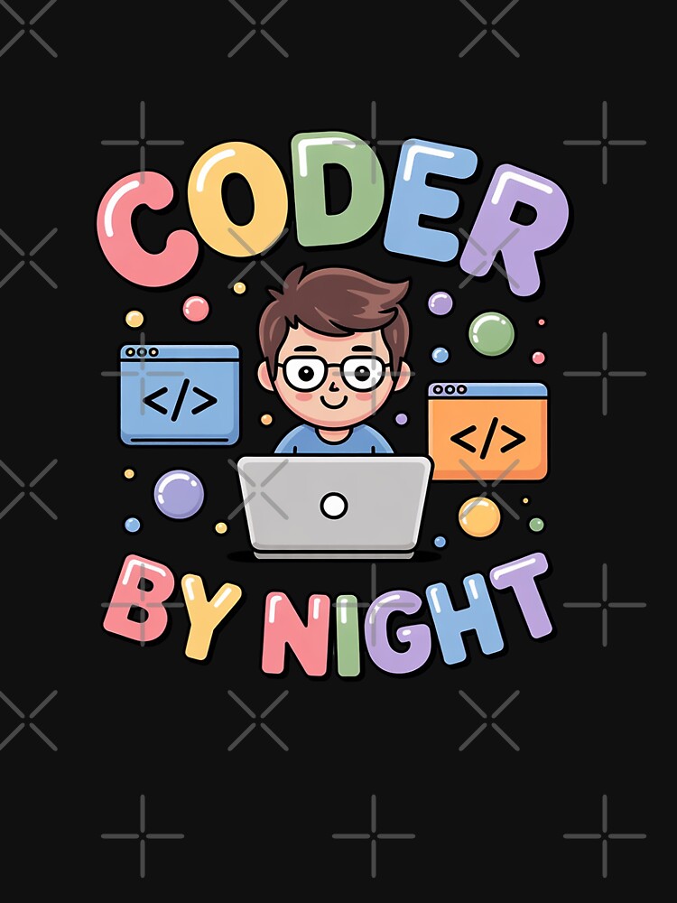 Coder by Night Programmer Surrounded by Code by FndPardaL T-Shirts, Hoodie, Sweatshirt | BlankRebels.com (Image 3)