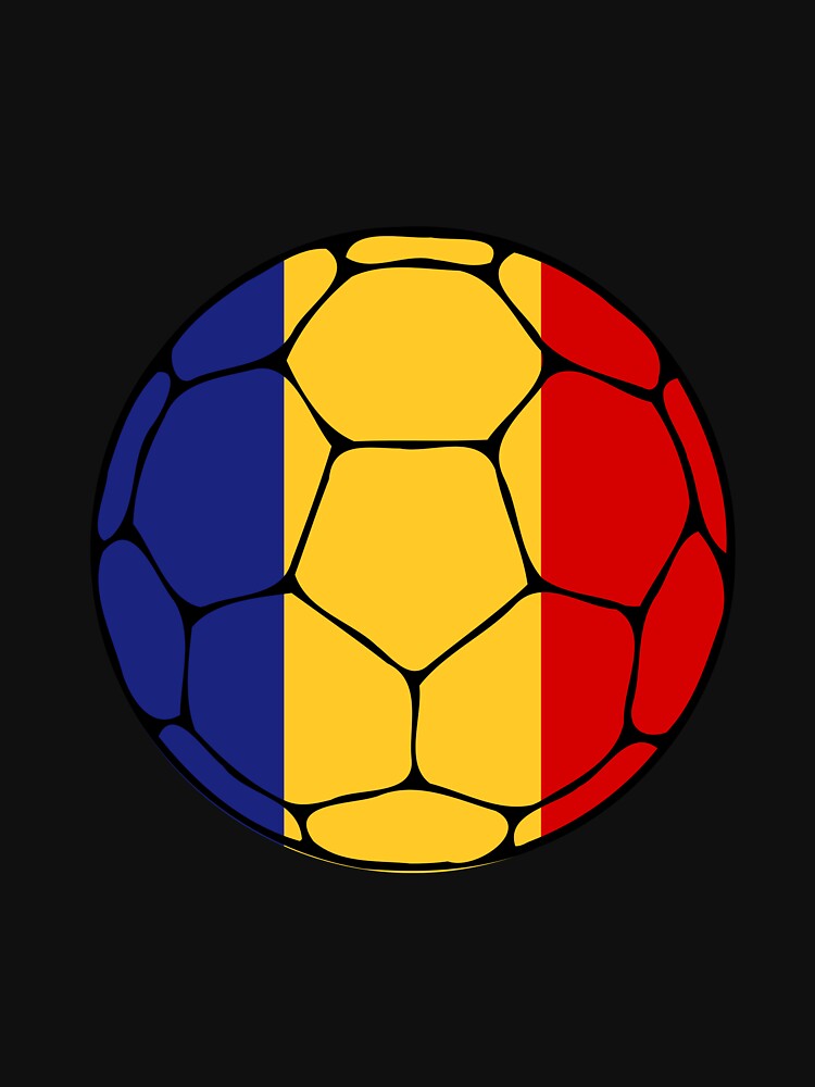 Romania Flag Soccer Ball by ehgraphics15
