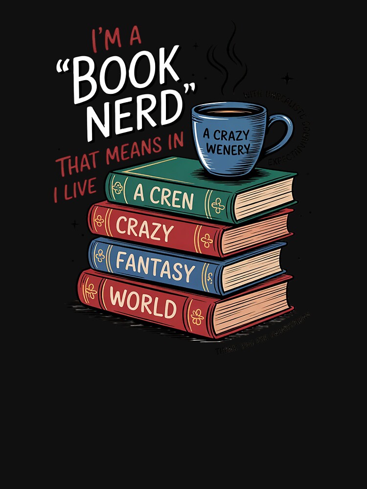 I'm a Book Nerd - Book Lover - Literature by SyntaxClaw T-Shirts, Hoodie, Sweatshirt | BlankRebels.com (Image 3)