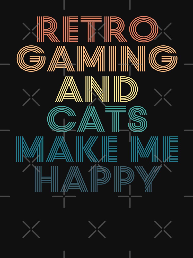 Retro Gaming And Cats Make Me Happy by kindxinn T-Shirts, Hoodie, Sweatshirt | BlankRebels.com (Image 3)