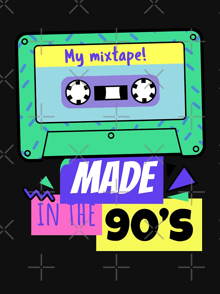 My Mixtape - Made In the 90's -  Old School 90s Design by onjcdesign T-Shirts, Hoodie, Sweatshirt | BlankRebels.com (Image 3)