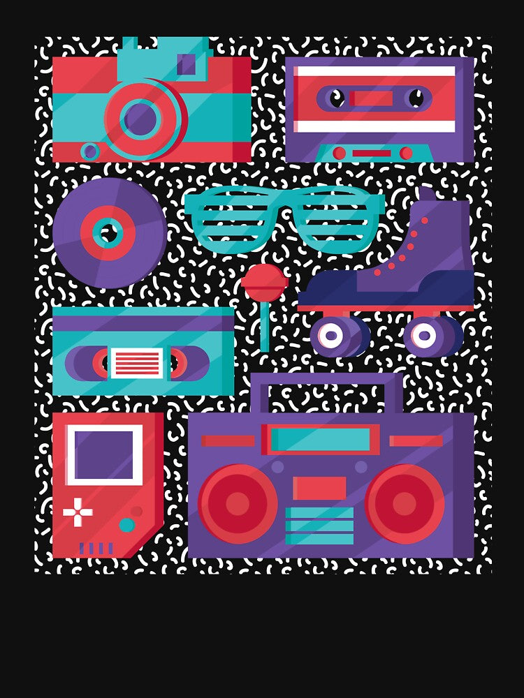 Camera Cassette Video Tape Roller Skate - 90s 80s Retro Nostalgia by AaaleXX T-Shirts, Hoodie, Sweatshirt (Image 3)