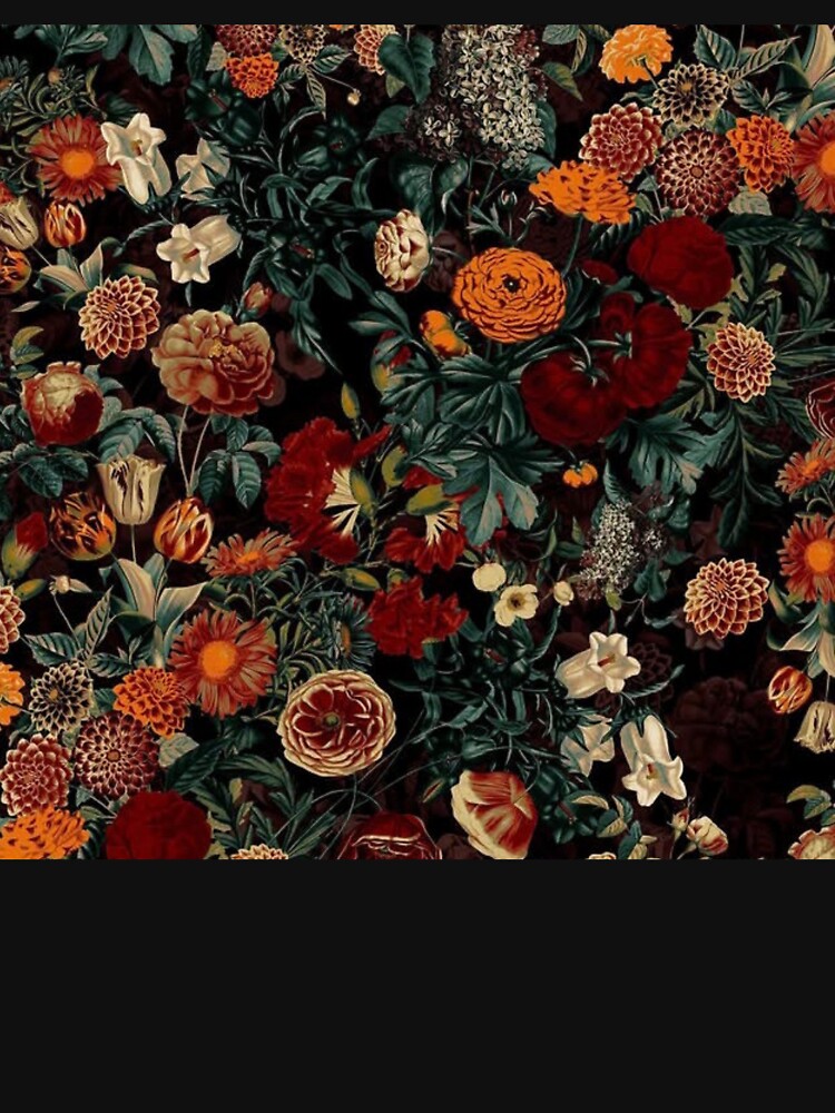 Dark Vintage Floral Pattern by ZEYCAT T-Shirts, Hoodie, Sweatshirt | BlankRebels.com (Image 3)