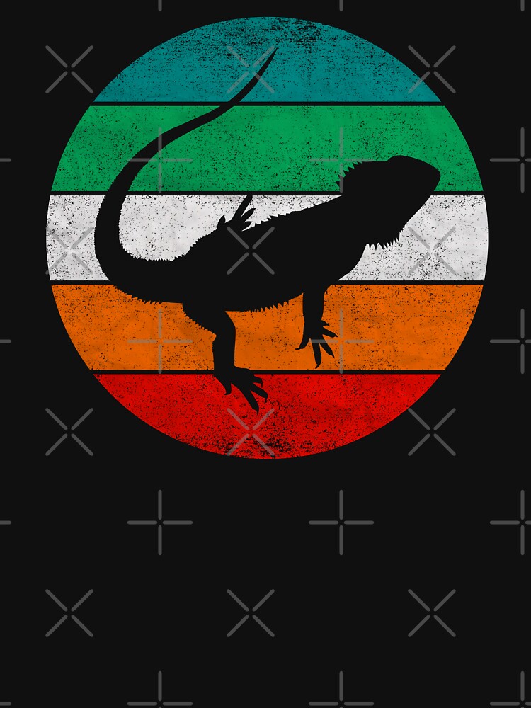 Bearded Dragon Distressed Retro Silhouette by BCreative4U T-Shirts, Hoodie, Sweatshirt | BlankRebels.com (Image 3)