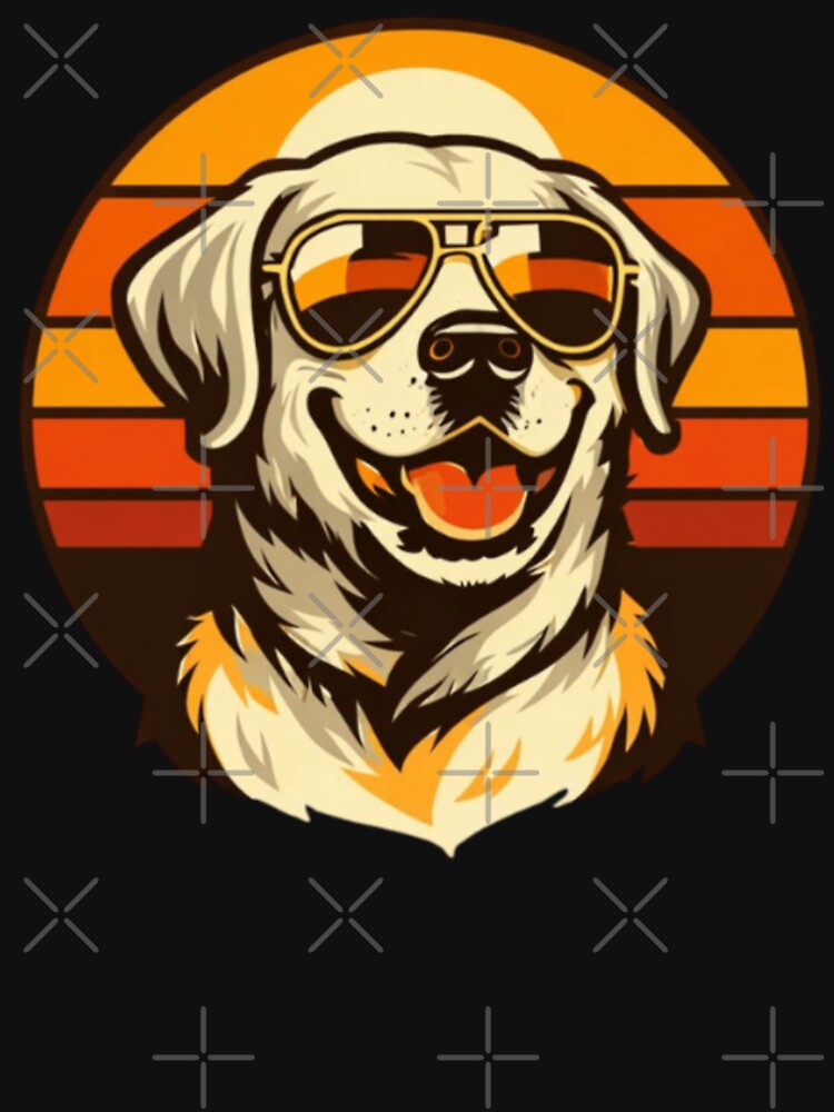 Labrador Dad Retro Badge Emblem by PawPrintCustom T-Shirts, Hoodie, Sweatshirt | BlankRebels.com (Image 2)