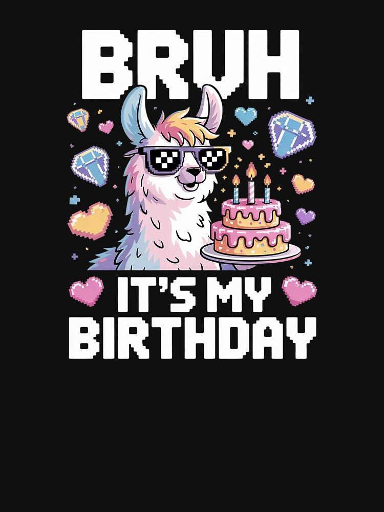 Bruh Its My Birthday Llama Pinata Family Party Bday Boy Girl 7 by SyntaxClaw T-Shirts, Hoodie, Sweatshirt (Image 3)