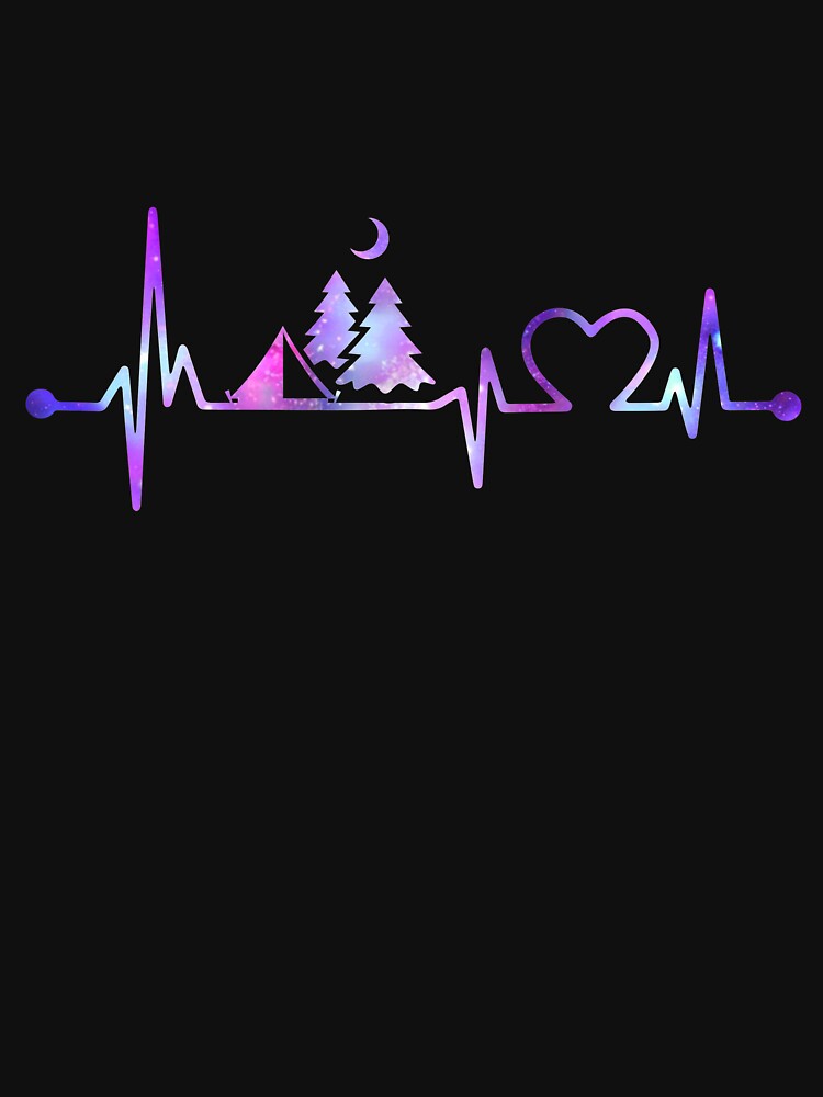 CAMPING HEARTBEAT GALAXY, CAMPING HEARTBEAT , CAMPING GALAXY by tinydreams10 T-Shirts, Hoodie, Sweatshirt (Image 3)
