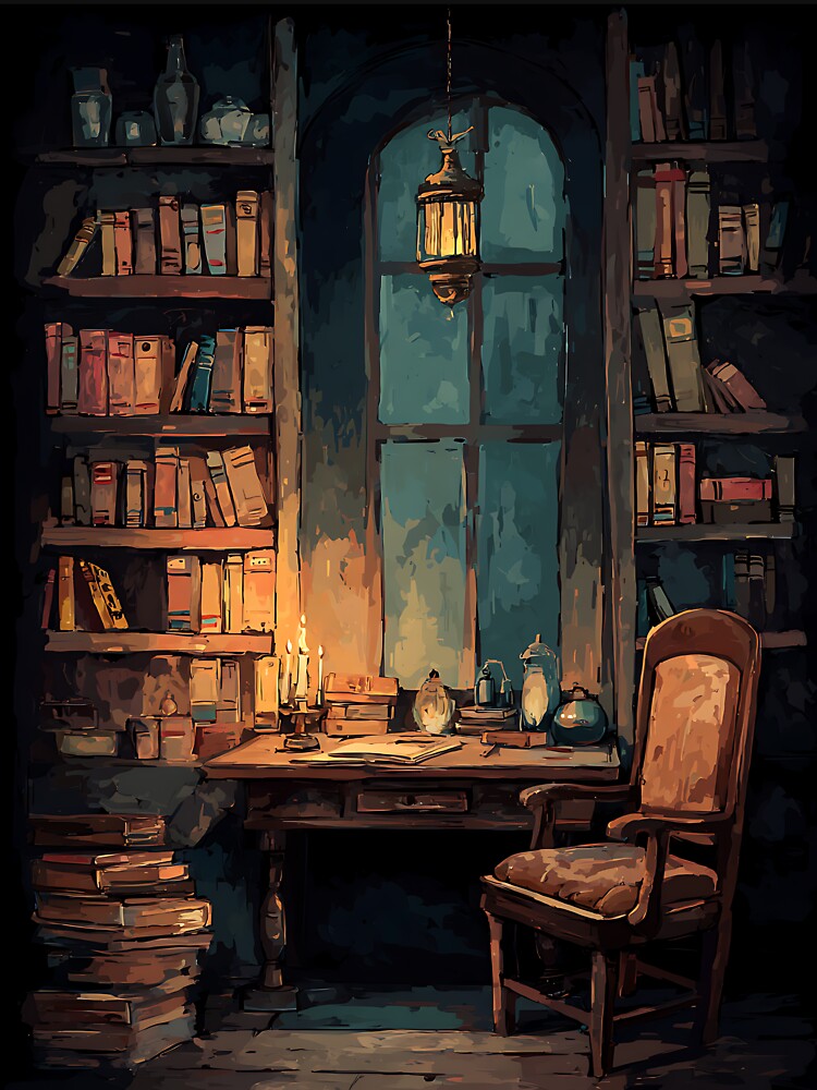 Scholarly Vintage Library by bapupa T-Shirts, Hoodie, Sweatshirt | BlankRebels.com (Image 3)