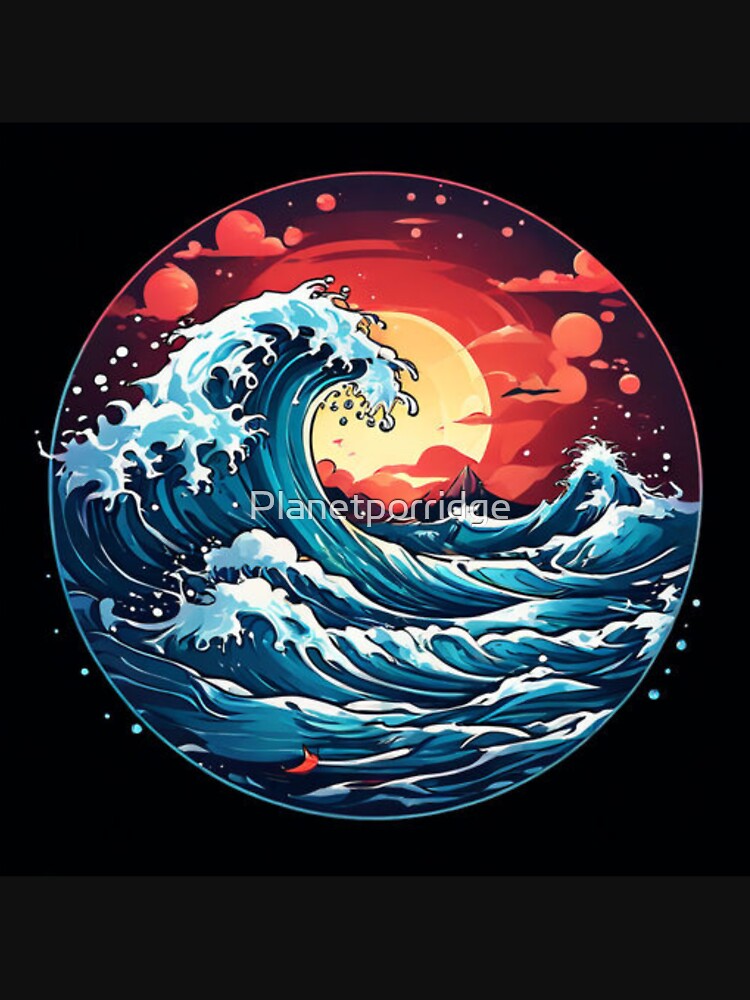 Ocean Wave Crash by Planetporridge T-Shirts, Hoodie, Sweatshirt | BlankRebels.com (Image 3)