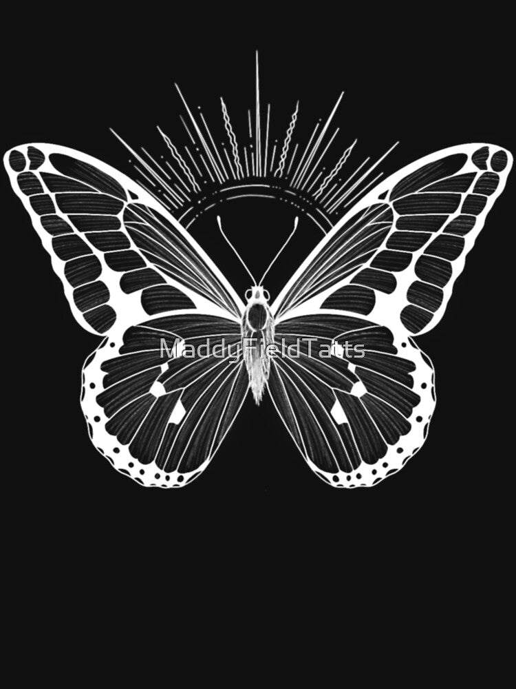 White celestial butterfly by MaddyFieldTatts T-Shirts, Hoodie, Sweatshirt | BlankRebels.com (Image 3)
